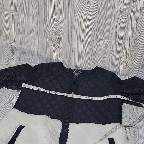 Calvin Klein Performance Colorblock Quilted Full Zip Jacket Womens XS NEW - Picture 12 of 13